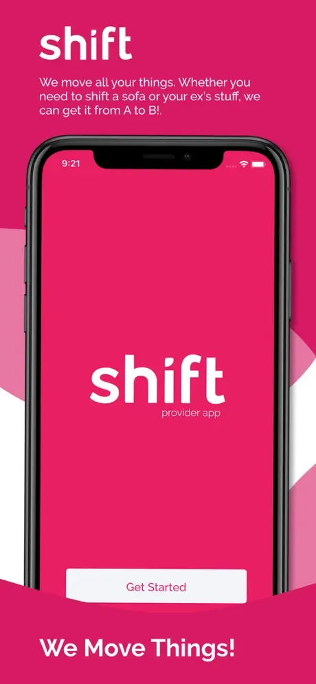 Shift provider app App Store screenshot.